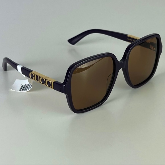 NEW GUCCI AUTHENTIC DESIGNER SQUARE SUNGLASSES - Picture 5 of 10
